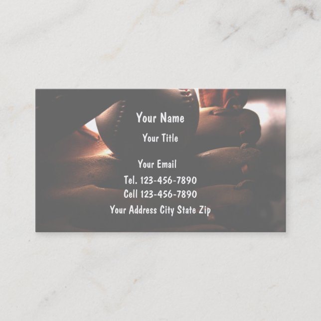 Cartões de visitas do basebol (Frente)