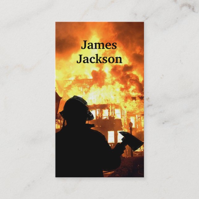 Cartões de visitas do bombeiro (Frente)