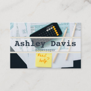 Cartões de visitas do Bookkeeper