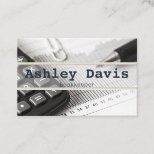 Cartões de visitas do Bookkeeper