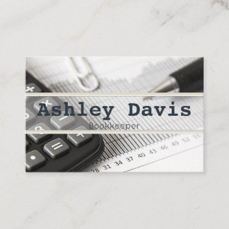 Cartões de visitas do Bookkeeper