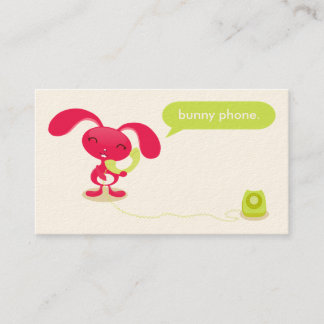 Cartões de visitas do Bunny Phone