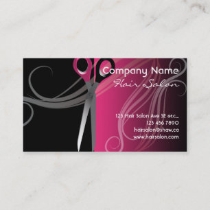 cartões de visitas do cabeleireiro