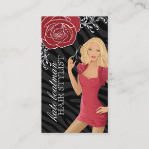 CARTÕES DE VISITAS DO CABELEIREIRO DO DESENHISTA