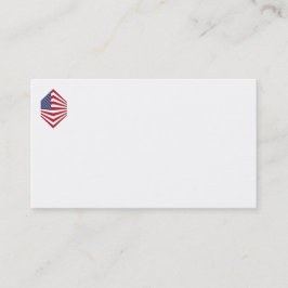 Cartões de visitas do canto do sinalizador dos EUA