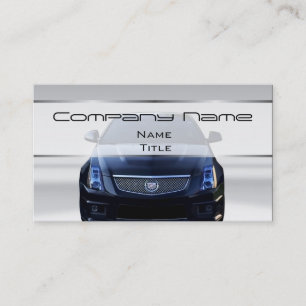Cartões de visitas do carro do cadillac