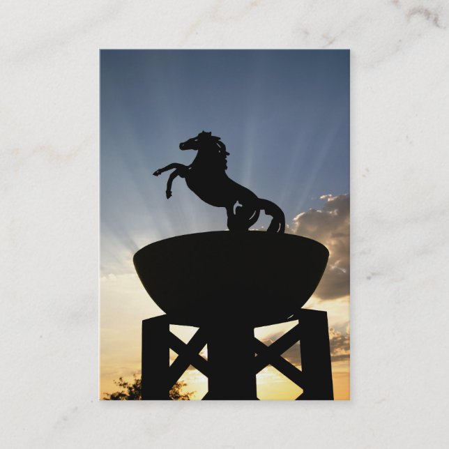 cartões de visitas do cavalo (Frente)