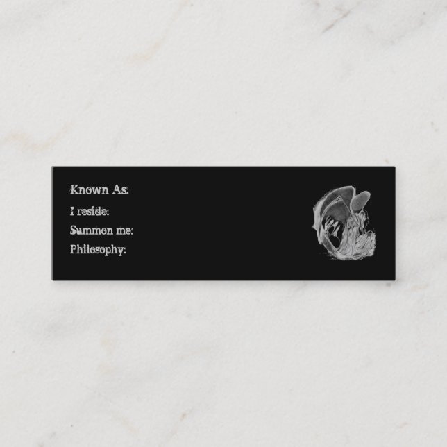 Cartões de visitas do Ceifador (Frente)