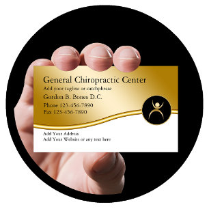 Cartões de visitas do Chiropractor