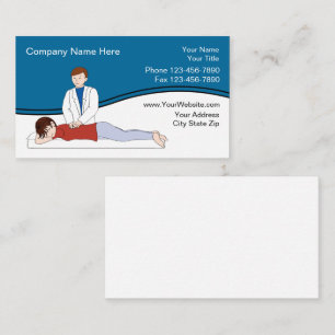 Cartões de visitas do Chiropractor