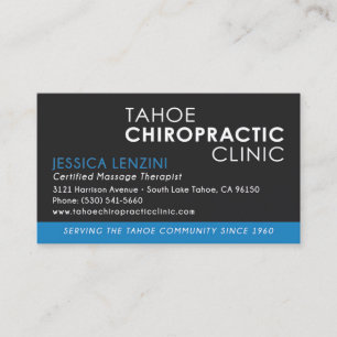 Cartões de visitas do Chiropractor - JL personaliz