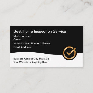 Cartões de visitas do Classy Home Inspection Servi