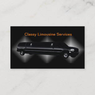 Cartões de visitas do Classy Limousine Service Ch