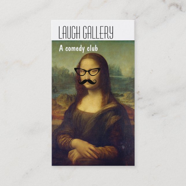 Cartões de visitas do clube de comédia (Frente)