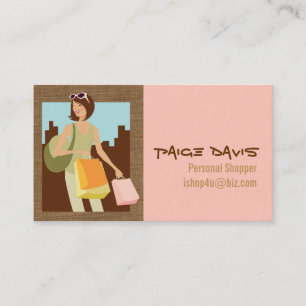 Cartões de visitas do comprador pessoal