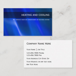 Cartões de visitas do controle do clima