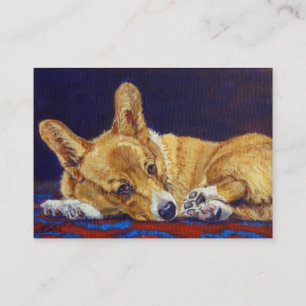 Cartões de visitas do Corgi de Galês do Pembroke