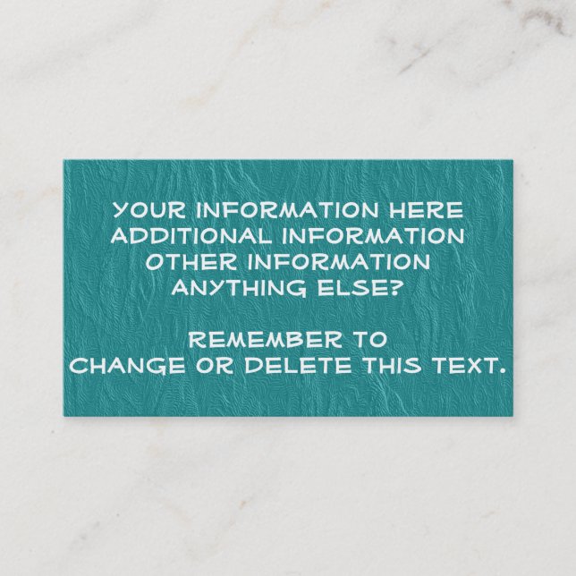 Cartões de visitas do costume da harmonia (Frente)