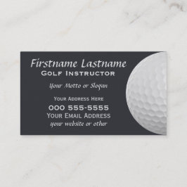 Cartões de visitas do costume das bolas de golfe