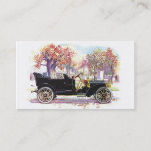 Cartões de visitas do costume do carro vintage