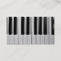 Cartões de visitas do costume do teclado de piano