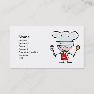 Cartões de visitas do cozimento - cozinheiro chef