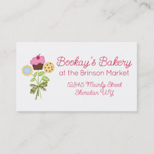 cartões de visitas do cozimento do buquê do
