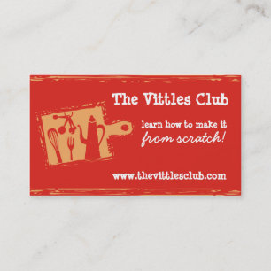 cartões de visitas do cozinheiro chefe dos