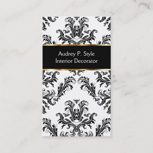 Cartões de visitas do decorador interior (Frente)