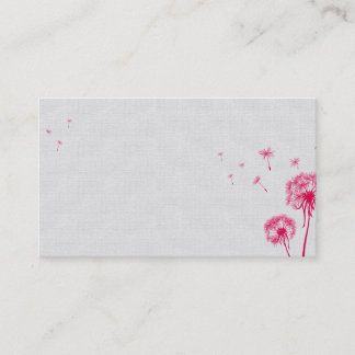 Cartões de visitas do dente-de-leão