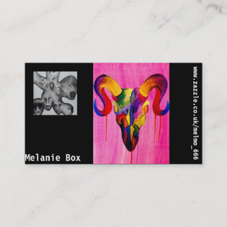 Cartões de visitas do design do crânio e do