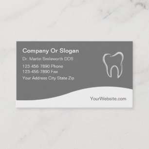 Cartões de visitas do design moderno do dentista