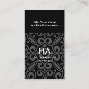 Cartões de visitas do designer de interiores