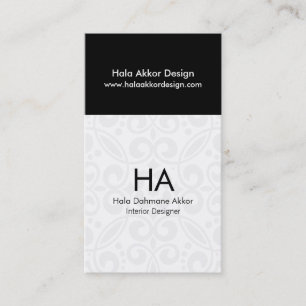 Cartões de visitas do designer de interiores