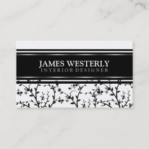 Cartões de visitas do Designer Interior Profission