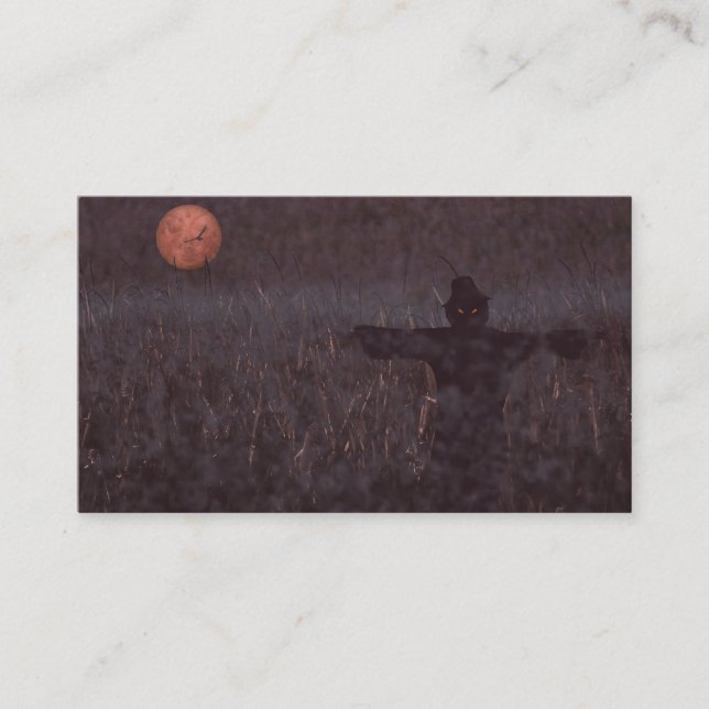 Cartões de visitas do Dia das Bruxas (Frente)