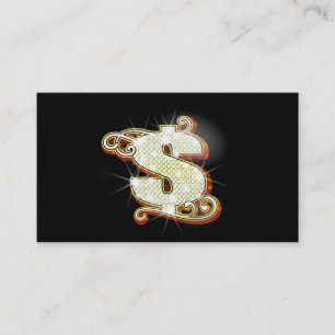 Cartões de visitas do dinheiro de Bling