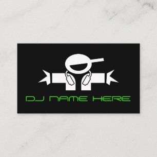 Cartões de visitas do DJ