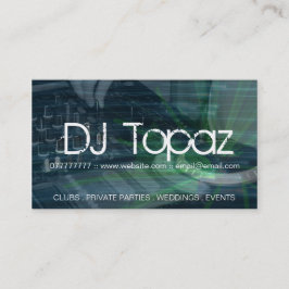 Cartões de visitas do DJ