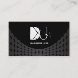 Cartões de visitas do DJ