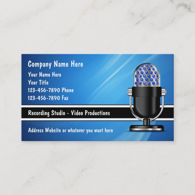 Cartões de visitas do DJ da música (Frente)