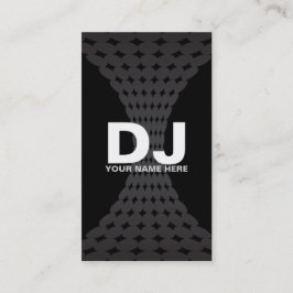 Cartões de visitas do DJ do inclinação de Techno