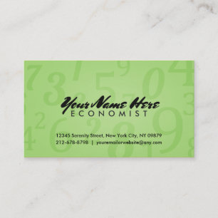 Cartões de visitas do economista