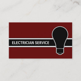 Cartões de visitas do eletricista