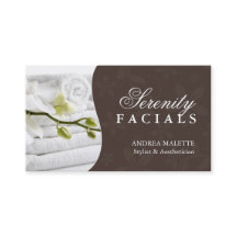 Cartões de visitas do Esthetician