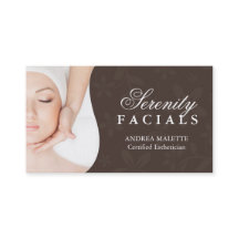 Cartões de visitas do Esthetician