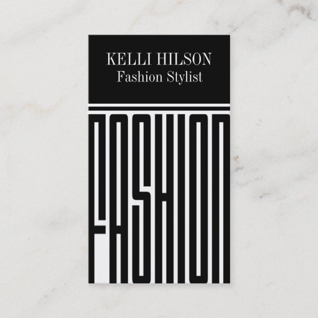 Cartões de visitas do estilista da forma (Frente)