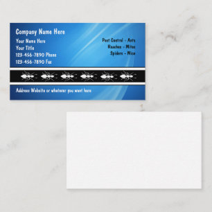 Cartões de visitas do exterminador