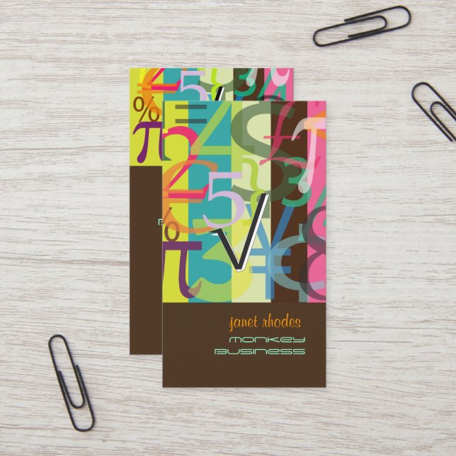 cartões de visitas do Financial Planner (Frente/Verso In Situ)