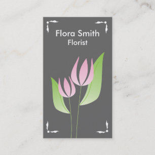 Cartões de visitas do florista